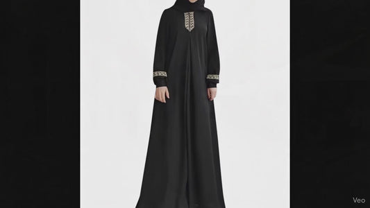 Muslim Solid Color Women's Clothing Dress